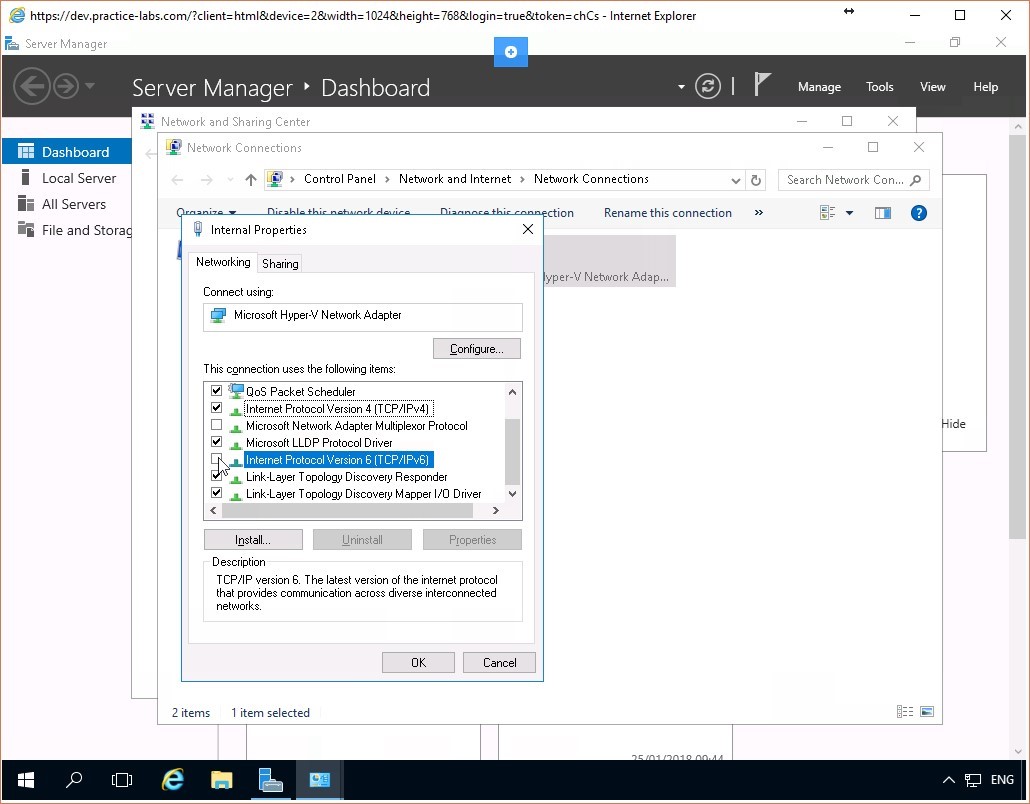 Figure 1.9 Screenshot of the PLABSA01 desktop